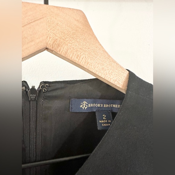 Brooks Brothers Tan & Black Sheath Dress Size 2 - Picture 4 of 5